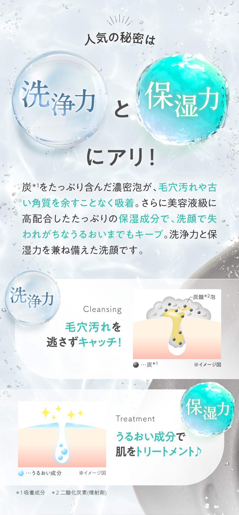 人気の秘密は洗浄力と保湿力にアリ！