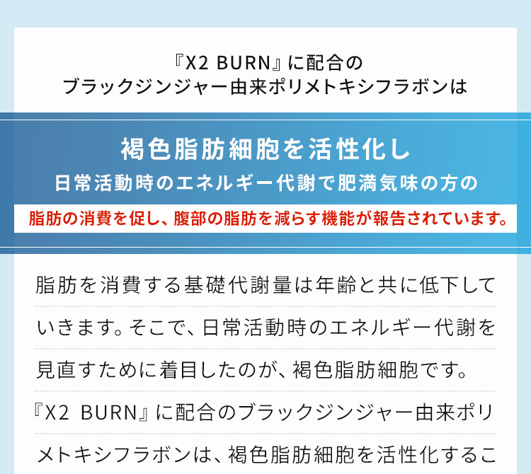 脂肪の消費を促し、腹部の脂肪を減らします