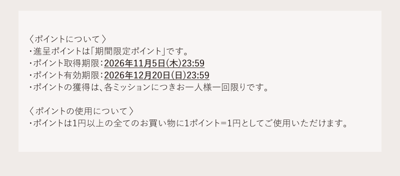 ポイントについて