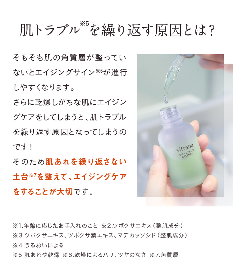 シカリペア エッセンス | 敏感肌・ゆらぎ肌スキンケアのsitrana