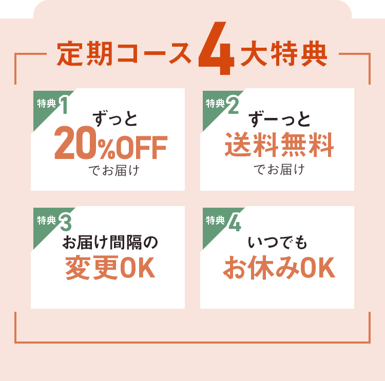 定期コース6大特典